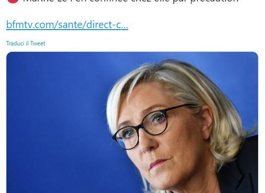 marine le pen coronavirus