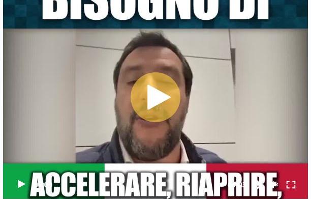 matteo salvini accelerare riaprire coronavirus