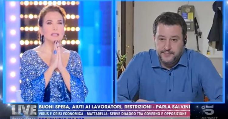 matteo salvini barbara d'urso
