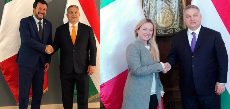 matteo salvini meloni orban pieni poteri - 5