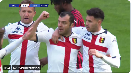 Milan Genoa Il Goal Di Pandev E L Esultanza In Barba Al Coronavirus