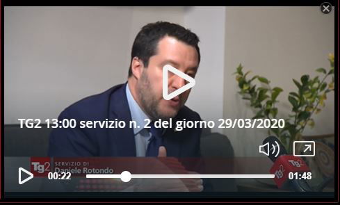 Come il Tg2 rilancia la bufala di Salvini sui 7 euro a testa per l’emergenza Coronavirus preview