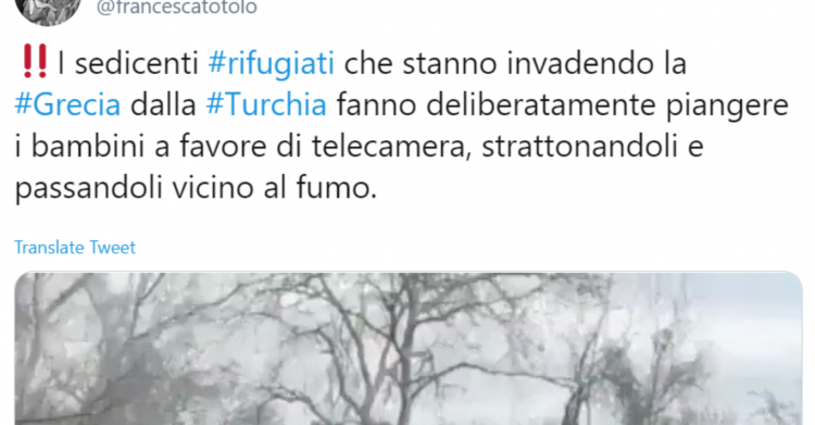 totolo invasione grecia migranti gas - 1