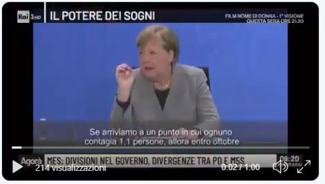 La prof Merkel vi spiega il Coronavirus e la curva dei contagi preview