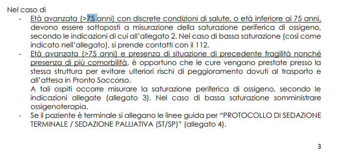 delibera regione lombardia no anziani pronto soccorso