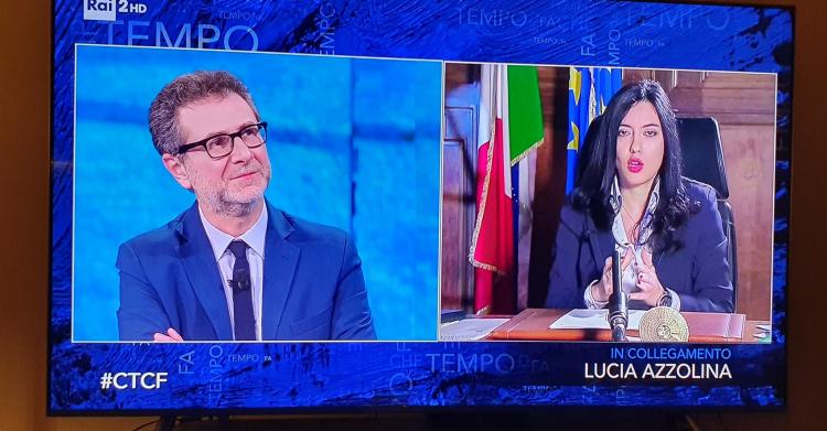 lucia azzolina che tempo che fa
