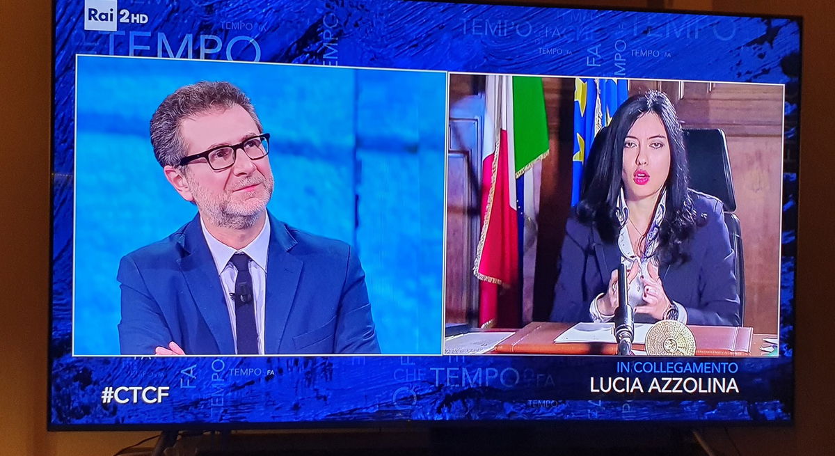 Lucia Azzolina a Che tempo che fa e le due ipotesi per gli esami di maturità e terza media article-post