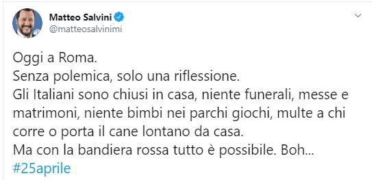 Il corteo per il 25 aprile a Roma che ha fatto arrabbiare Matteo Salvini (ma Casapound niente?) preview