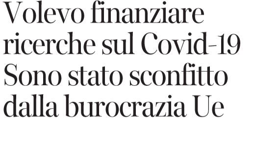 mauro ferrari consiglio europeo di ricerca dimissioni