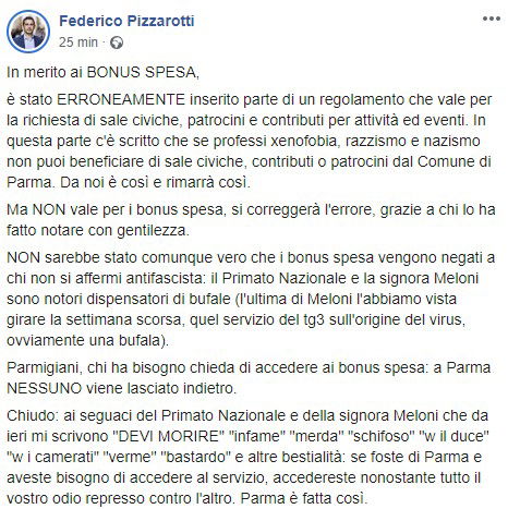 norma antifascista buoni spesa parma come stanno le cose