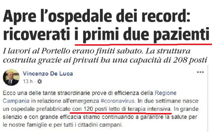 Il confronto tra l’ospedale di Napoli e quello della Fiera di Milano article-post
