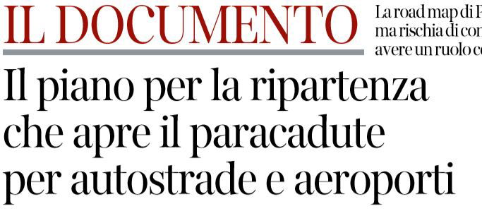 «L’Italia e la risposta al COVID-19»: il piano da 150 pagine per la ripartenza article-post