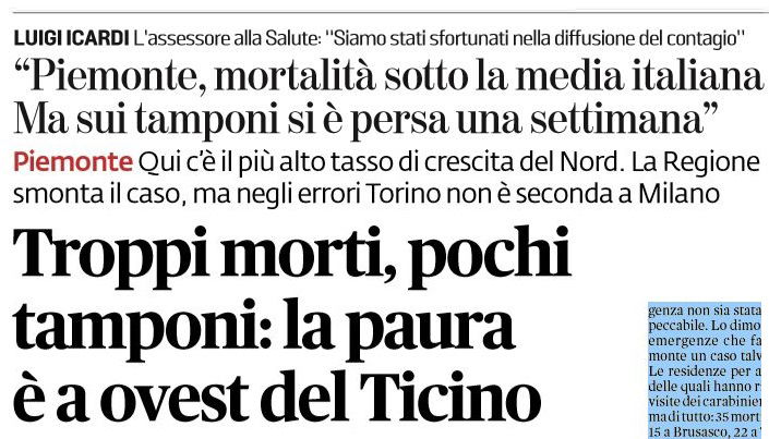 Il caso Piemonte: la regione del Nord in cui il Coronavirus cresce di più article-post