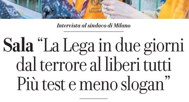 «Ma la riapertura della Lombardia l’ha decisa Fontana o Salvini?» article-post