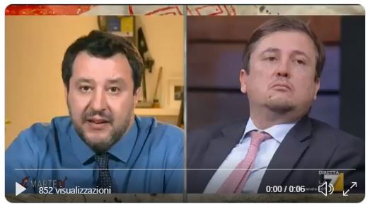 Salvini a DiMartedì e i compiti di scuola fatti con la figlia article-post