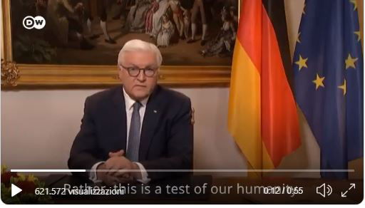 Frank-Walter Steinmeier: il discorso del presidente della Germania sul Coronavirus e la solidarietà all’Europa e all’Italia preview