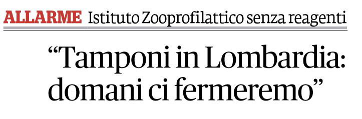 I tamponi in Lombardia fermi da domani article-post