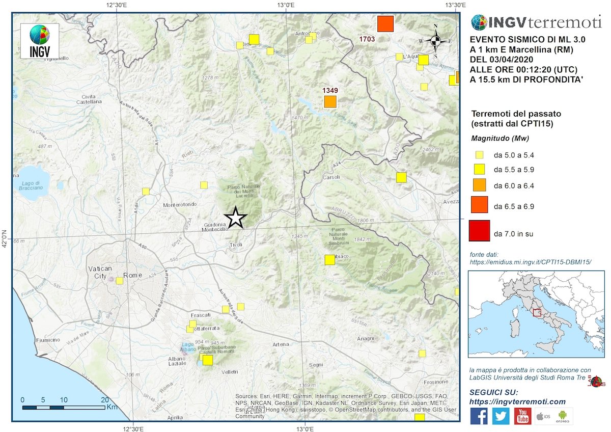 terremoto roma oggi 3 aprile 2020 1