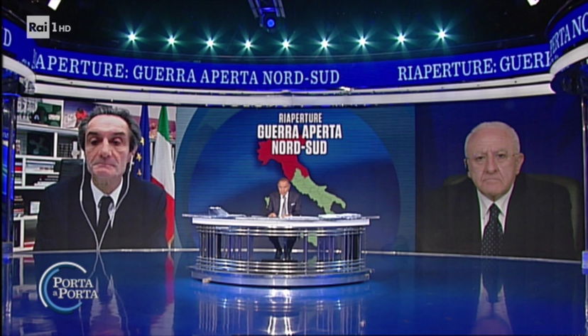 Vincenzo De Luca, i cavalli di Frisia a Porta a Porta e la faccia di Fontana preview