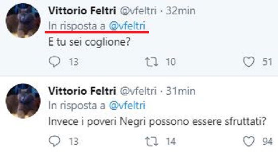 Feltri si dà del cogli*ne da solo? article-post
