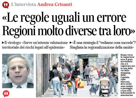 Andrea Crisanti e il vaccino per il Coronavirus article-post