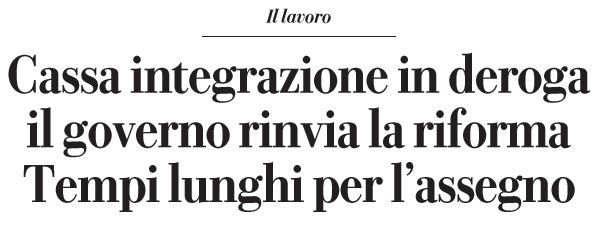 Quando arriva la Cig in deroga? Tempi lunghi per l’assegno article-post