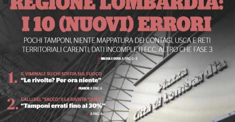 dieci nuovi errori della lombardia