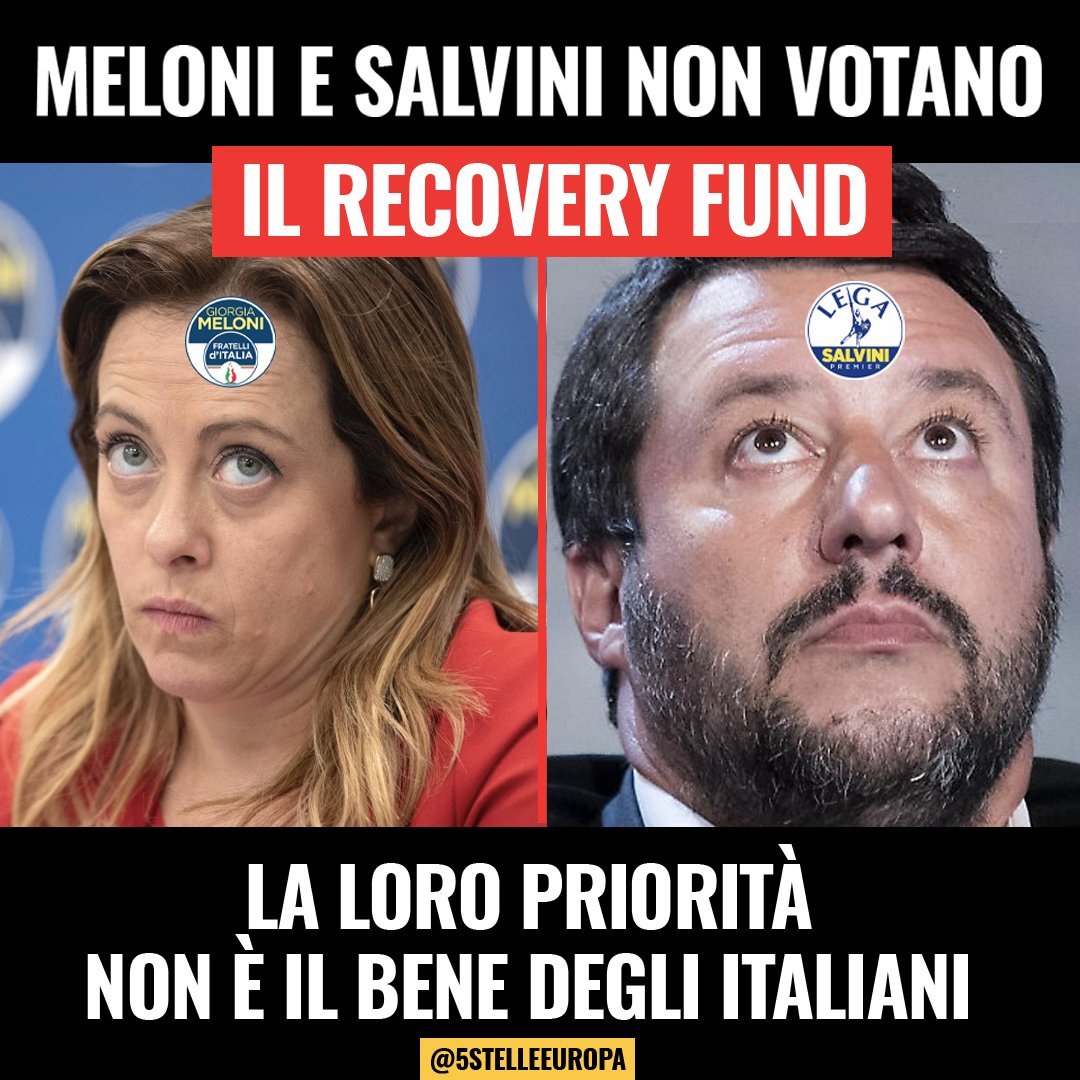 lega fratelli d'italia recovery fund 2