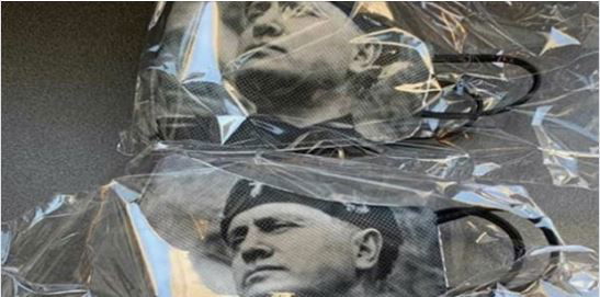 Le mascherine con il ritratto di Mussolini a Verona article-post