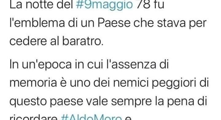 sardine tweet moro impastato mafia