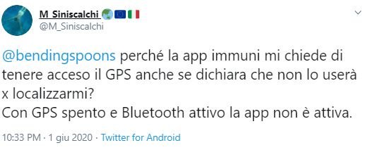 app immuni gps bluetooth 3