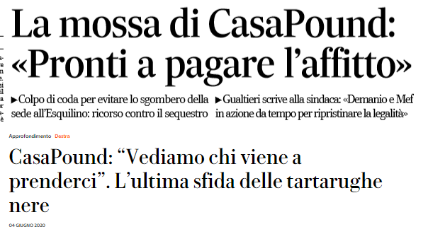casapound affitto