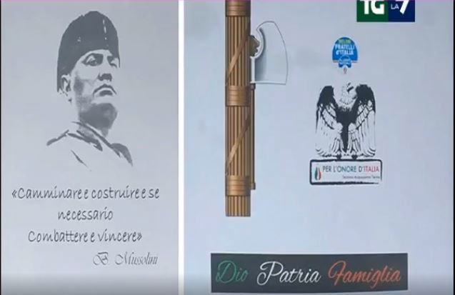 francesco acquaroli cena fascista acquasanta terme
