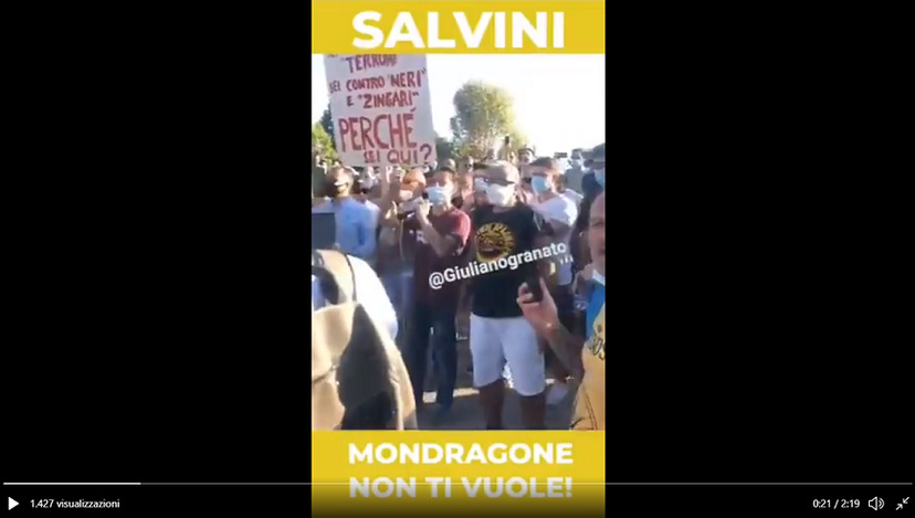 Giuliano Granato: chi è il ragazzo della contestazione di Mondragone a Salvini preview