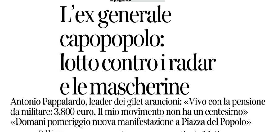 L’intervista ad Antonio Pappalardo che vive con appena 3800 euro al mese e lotta contro radar e mascherine article-post