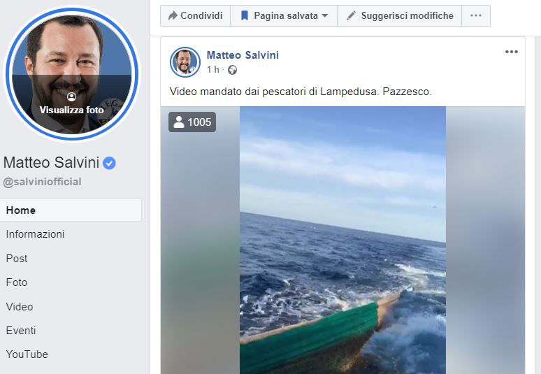Quello che Salvini fa finta di non vedere nel video delle barche tunisine nella rete dei pescatori di Lampedusa preview