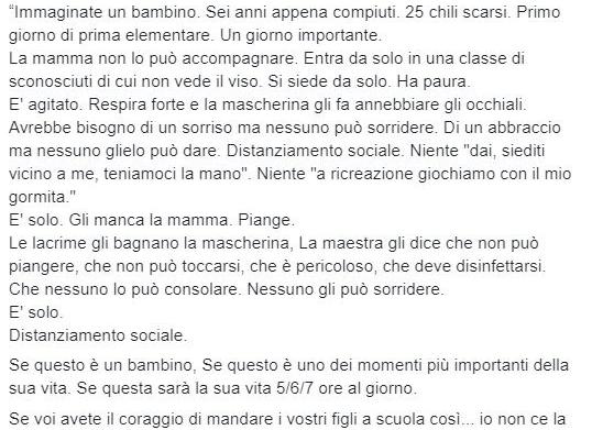 no mask mascherine a scuola