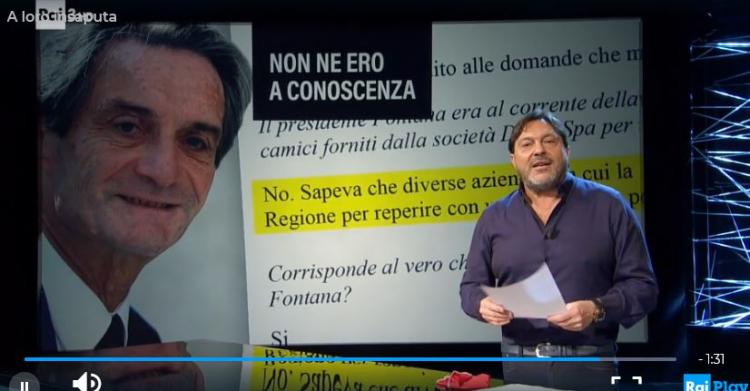 report attilio fontana dama camici 13