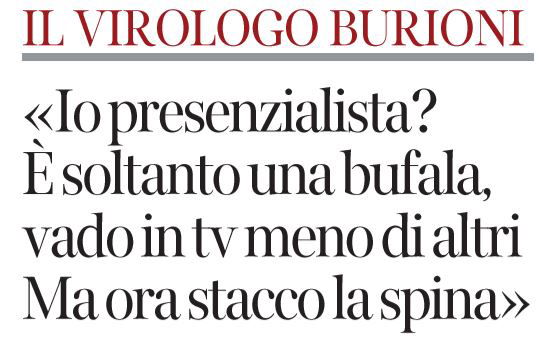Roberto Burioni, le consulenze e l’intervista in cui annuncia il silenzio stampa article-post