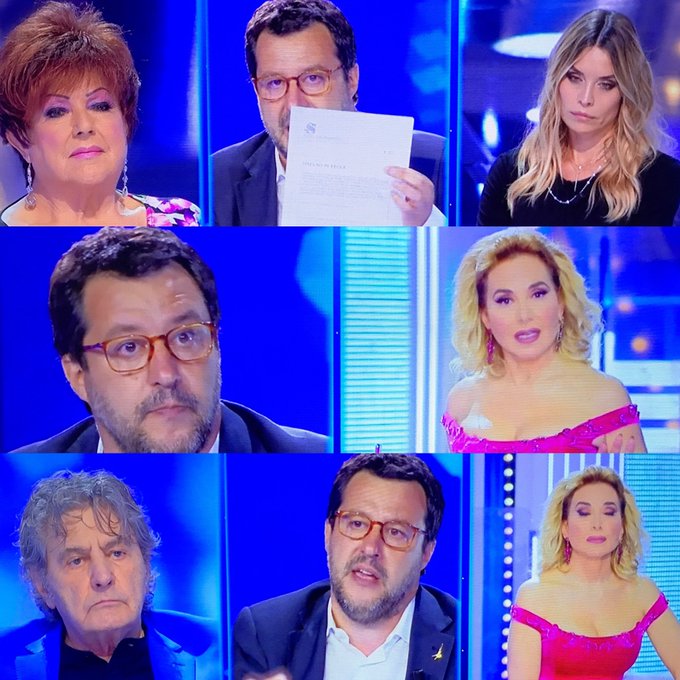 Salvini non va a Villa Pamphilj perché non è sede istituzionale ma si confronta con Orietta Berti a Non è la D’Urso article-post