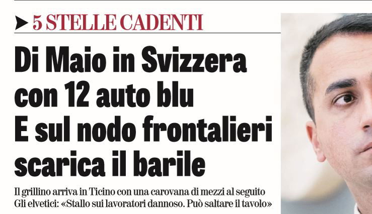 La Verità e le 12 auto blu di Di Maio in Svizzera article-post