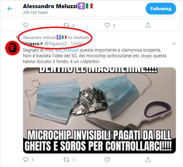 alessandro meluzzi retweet mascherine microchip 1