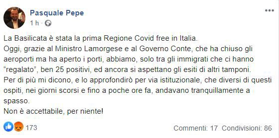 basilicata 25 migranti positivi coronavirus