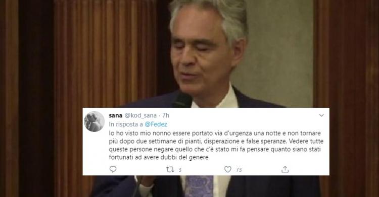 bocelli covid terapia intensiva risposte parenti vittime 7