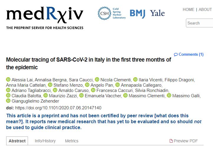 Coronavirus: in Italia prevale il ceppo che viene dalla Germania article-post