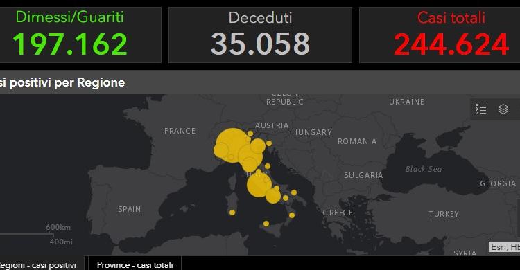 coronavirus italia oggi 20 luglio dati bollettino