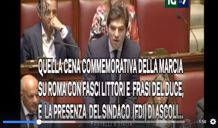 Francesco Acquaroli e l’accusa di Zingaretti: «Organizzava marce per ricordare la Marcia su Roma» article-post