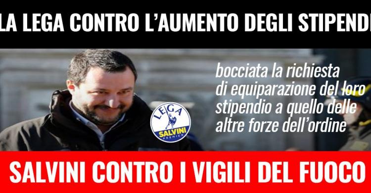 lega stipendi vigili del fuoco