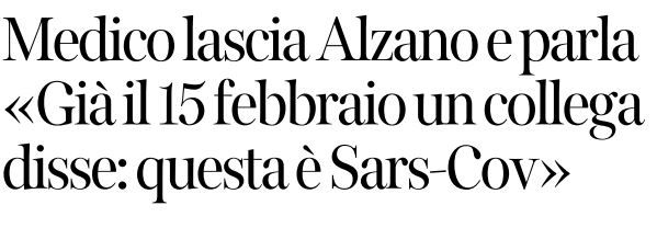 Il medico che lascia l’ospedale di Alzano: «Già il 15 febbraio si diceva che c’era COVID-19» article-post