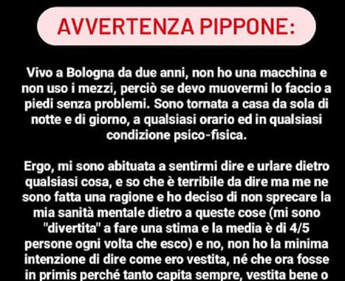 molestie donne strada copertina